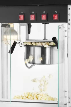 Hendi Popcornmaskine Sort Metal og Glas
