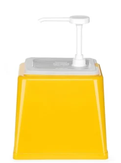Hendi Sovsedispenser med Pumpe Gul Plast 2L