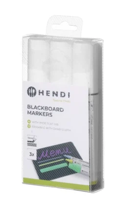 Hendi Tavlekridt Marker 15 mm bred spids