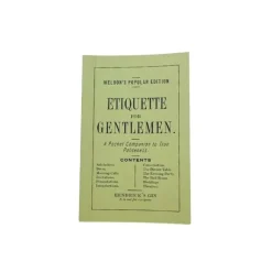 Hendricks "Etiquette For Gentlemen"