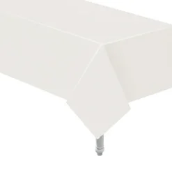 Hvid papirborddug 132x183 cm