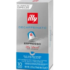 Illy Nespresso Decaf Koffeinfri Kapsler 10 stk.