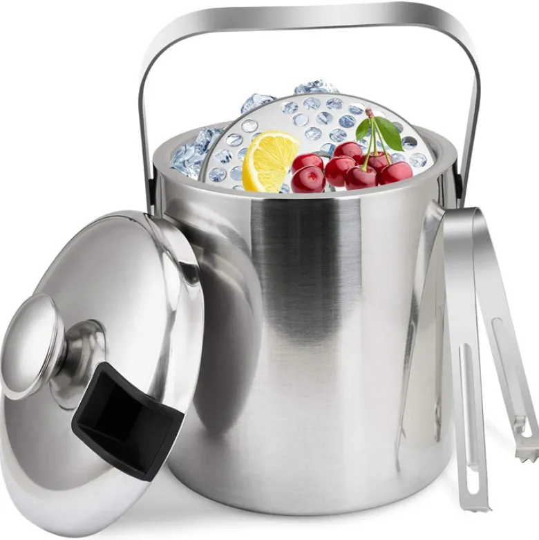 Isspand i rustfrit stål 1300 ml - Sølv