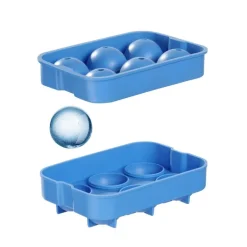 Isterningebakke kugleformet 6 stk. silikone