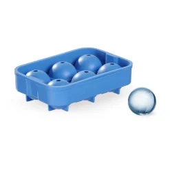 Isterningebakke kugleformet 6 stk. silikone