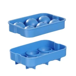 Isterningebakke kugleformet 6 stk. silikone