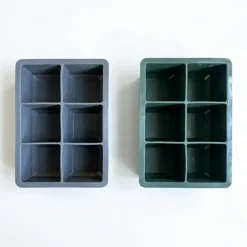 Isterningebakke til 6 store isterninger silikone 16,5x11,5x5 cm