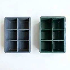 Isterningebakke til 6 store isterninger silikone 16,5x11,5x5 cm
