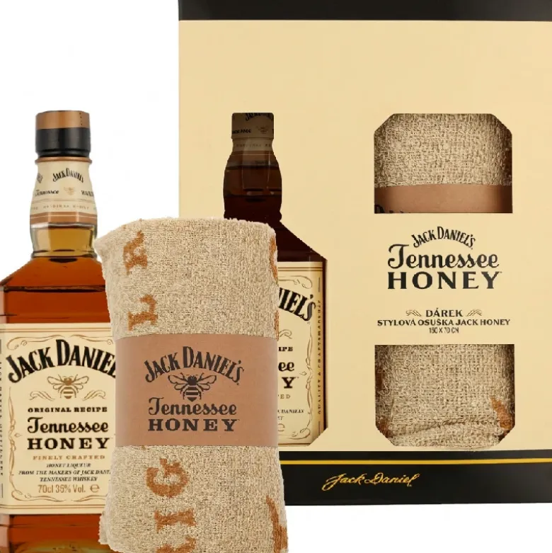 Jack Daniel's Tennessee Honey Likør inkl. Håndklæde 70cl