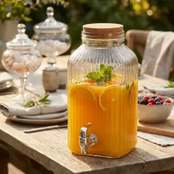 Juicedispenser Grå 3,35L Glas