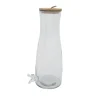 Juicedispenser med Trælåg Glas 42 cm