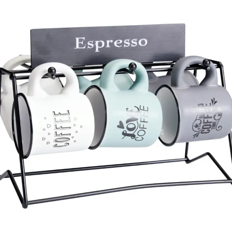 Kaffekrus sæt 7 stk. 110 ml