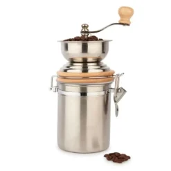 Kaffekværn og opbevaring rustfrit stål La Cafetière