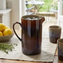 Kande i grønt porcelæn 1,4 L - H19,5 cm