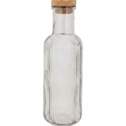 Karaffel med Prop Grå Glas 1L