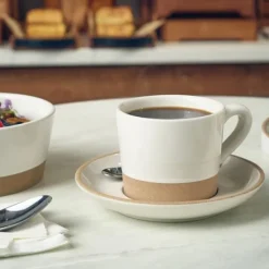 Kava Hvid Stentøjskaffekop 28,5 cl fra Genware