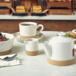 Kava Hvid Stentøjs Tekande 48 cl fra Genware