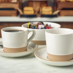 Kava Hvid Stentøj Underkop 16 cm fra Genware