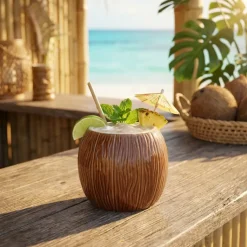 Keramisk Coconut Tiki Krus 500ml