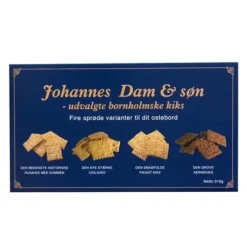 Kiks til ost assorteret - Johannes Dam & Søn 310g