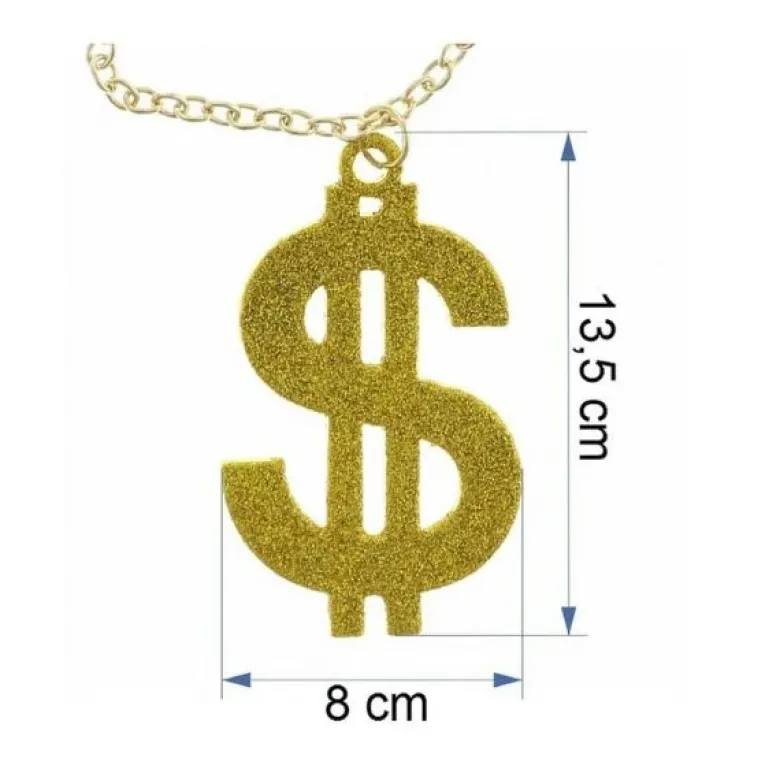 Kæmpe dollar om halsen