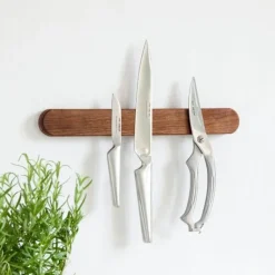 Kniv magnet - Lille - Valnød - 35x4.5x2 cm