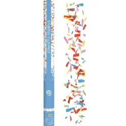 Konfettikanon Mix papir assorteret / 80 cm