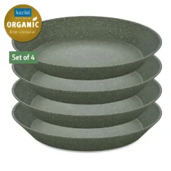 Koziol Connect Plate Ø24cm (4 stk.) - Ash Grey
