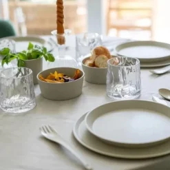 Koziol Connect Plate Ø25,5cm (4 stk.) - Ash Grey