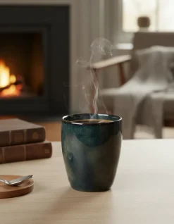 Krus stentøj 240ml Blå