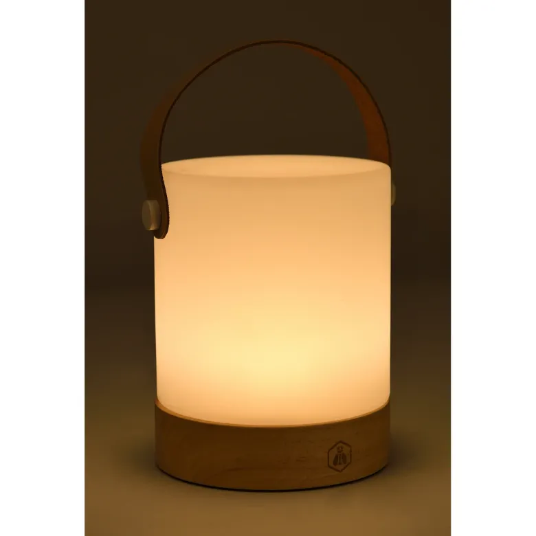 Laguiole bærbar LED lanterne 3 farver USB