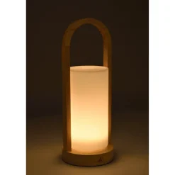 Laguiole lanterne i træ og glas LED USB 3 farver