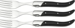 Laguiole Steak Gafler Sort 6 stk