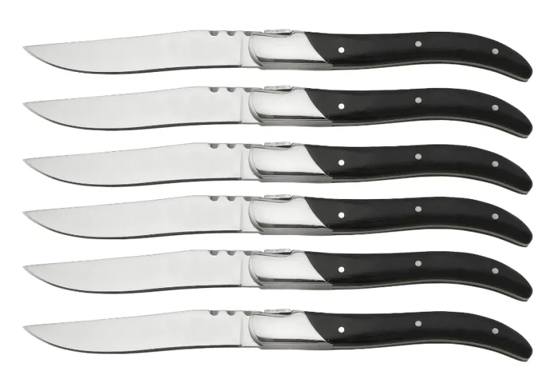 Laguiole Steakknive Sort 6 stk