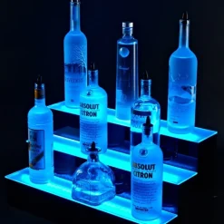 LED flaskeholder 3 niveauer 60x33x33 cm