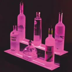 LED flaskeholder 2 niveauer 60x22x22 cm