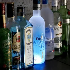 Led flaske lys - Blå