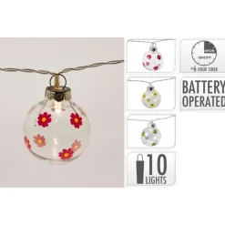 LED lyskæde 10 stk. blomsterdesign
