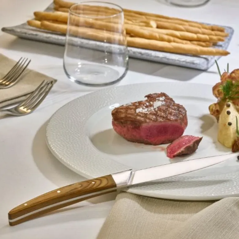 Legnoart PORTERHOUSE Steakknive sæt (4), lyst skaft