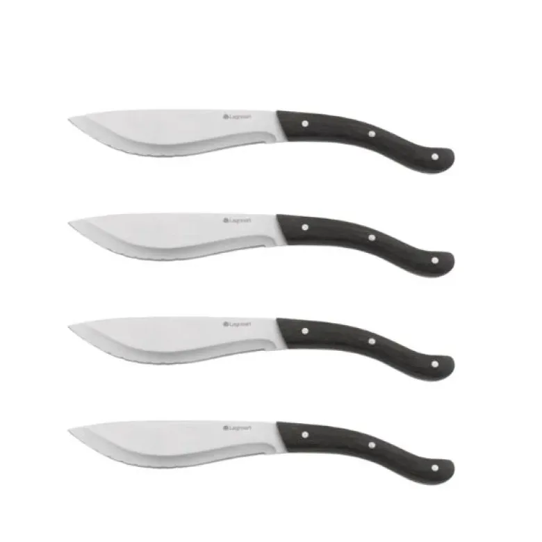 Legnoart TOMAHAWK Steakknive sæt - 4 stk - mørkt skaft