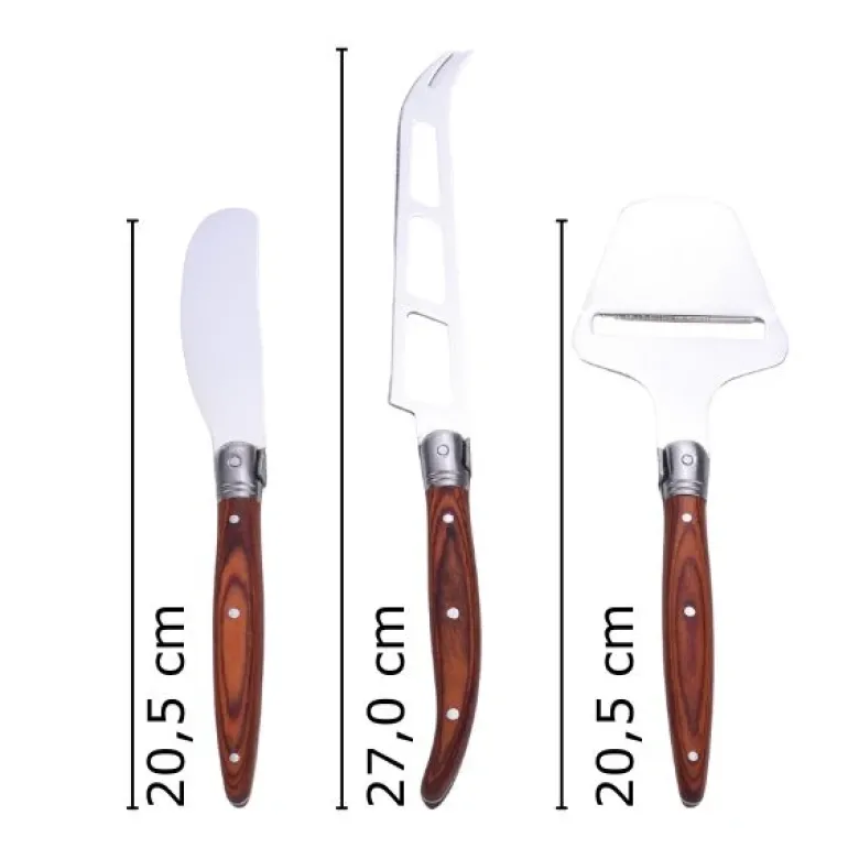 LG Heritage Ostesæt 3 Knive Pakkawood