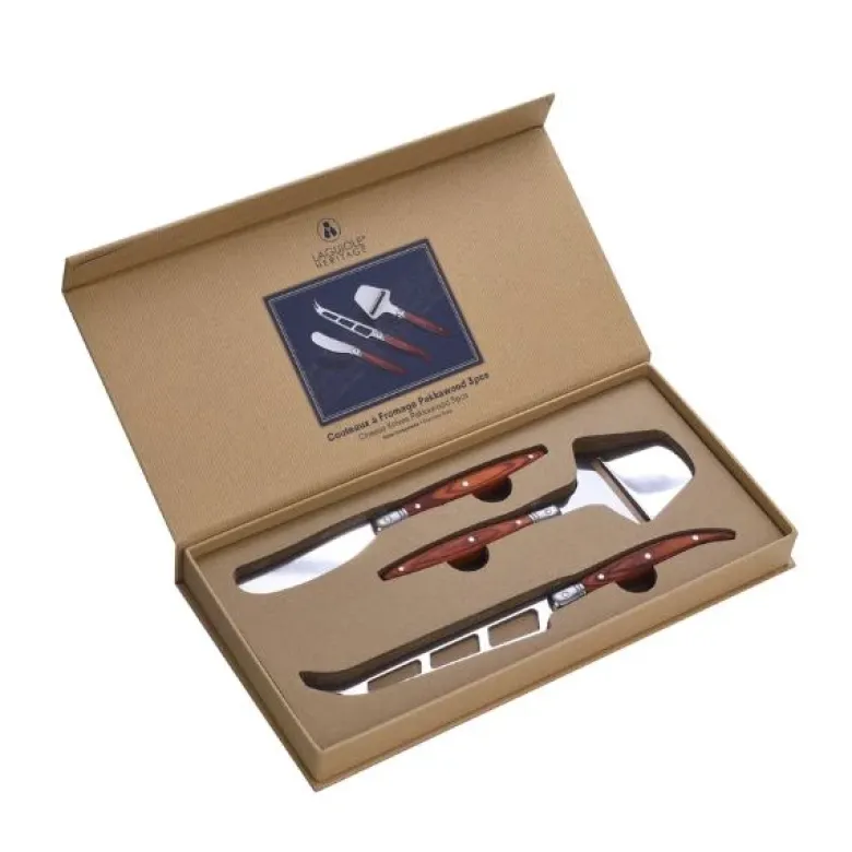 LG Heritage Ostesæt 3 Knive Pakkawood
