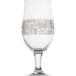 Ølglas med print 49cl