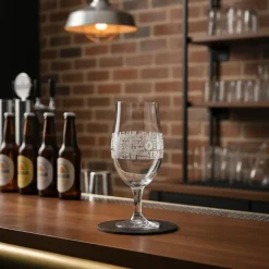 Ølglas med print 49cl