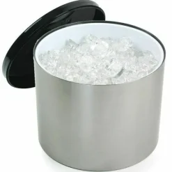 6 Liters Isspand Børstet Aluminium Effect