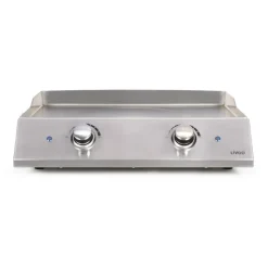 Livoo Plancha Grill Rustfrit Stål med 2 Termostater