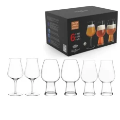 Luigi Bormioli Birrateque ølglas-sæt tester 3 x 2 stk.