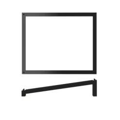 Luxor Metal GN1/2 skråtstillet forhøjer 32,5 x 26,5 x 7 cm Genware