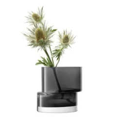 Lyseholder/Vase Tier Skifergrå LSA 13,5x14x14cm