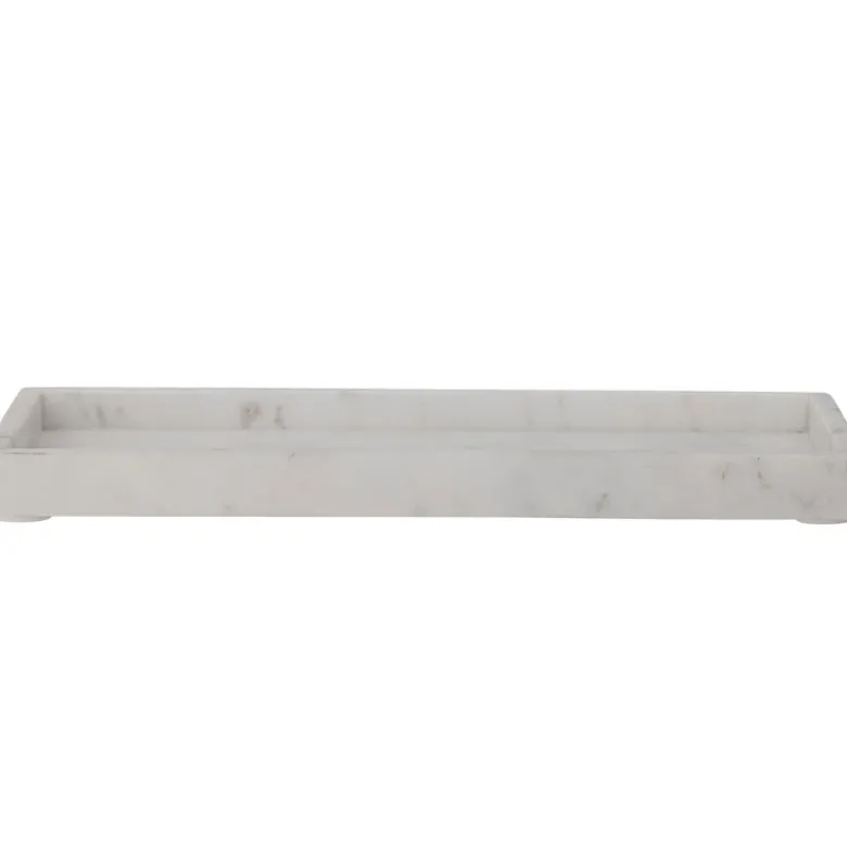 Majsa Fad, Hvid, Marmor L38xH3xB18 cm